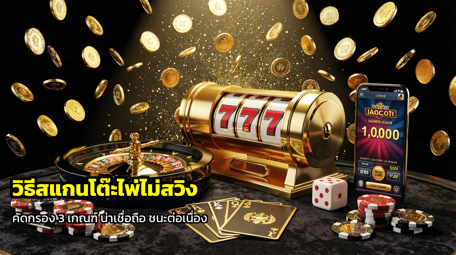 วิธีสแกนโต๊ะไพ่ไม่สวิง