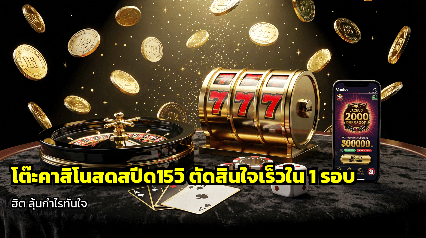 โต๊ะคาสิโนสดสปีด15วิ