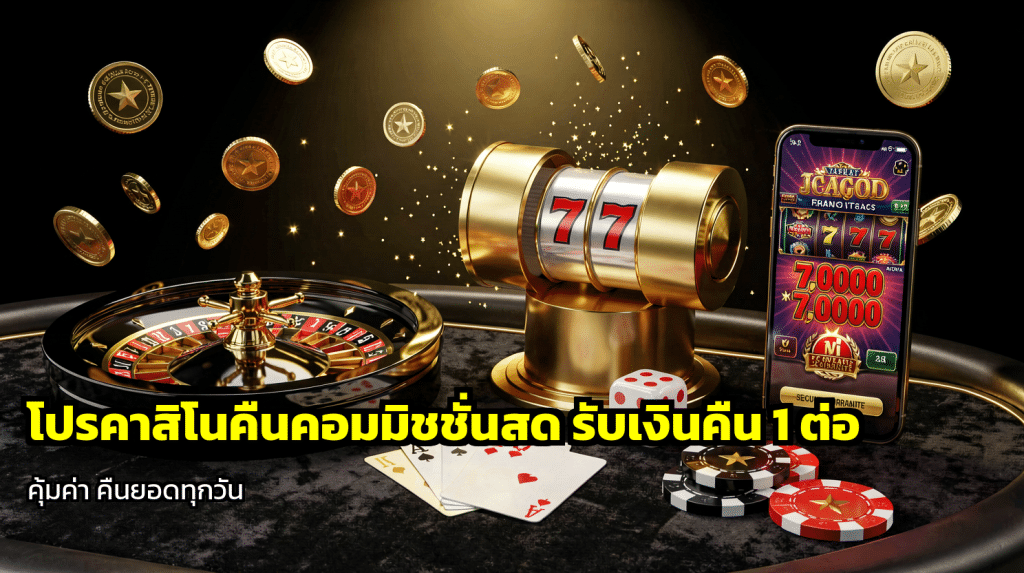 โปรคาสิโนคืนคอมมิชชั่นสด